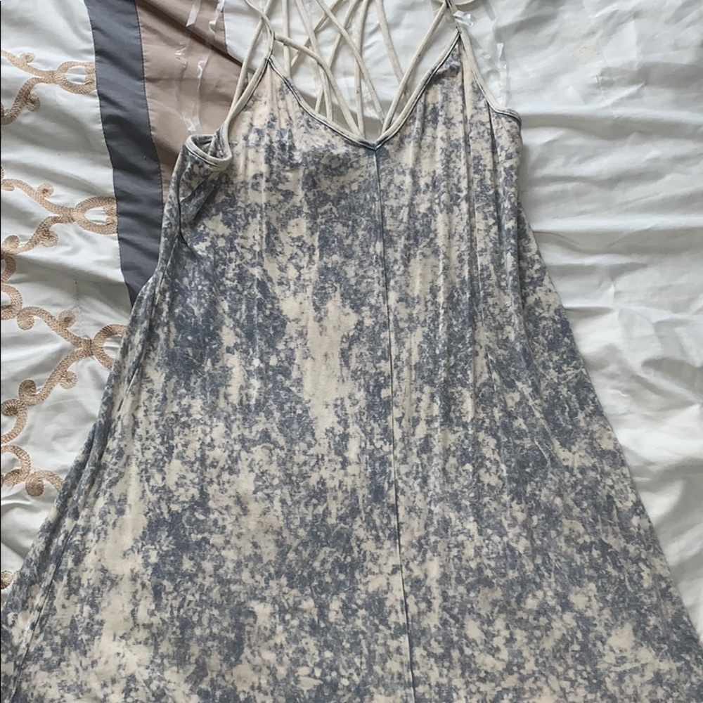 Tie dye/ acid washed mini dress
